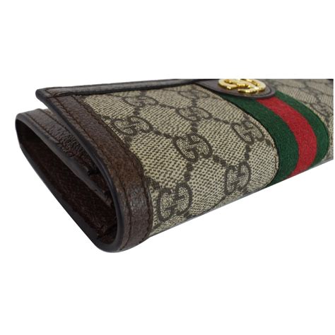 gucci 523153|GG Supreme Ophidia Continental Wallet .